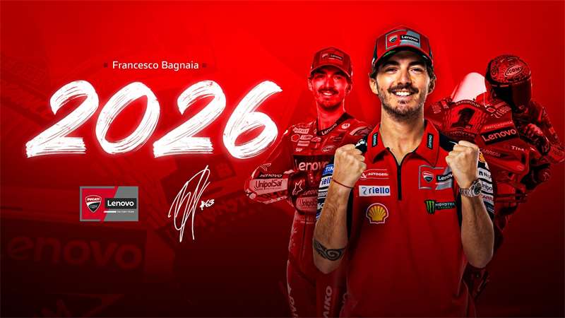 Bagnaia bude pokračovat s Ducati minimálně do konce roku 2026